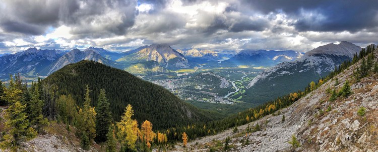 View of Banff from above
