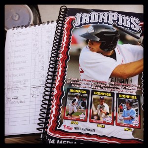 The IronPigs also sett their media guide, something I don't see a lot of minor league teams still doing.
